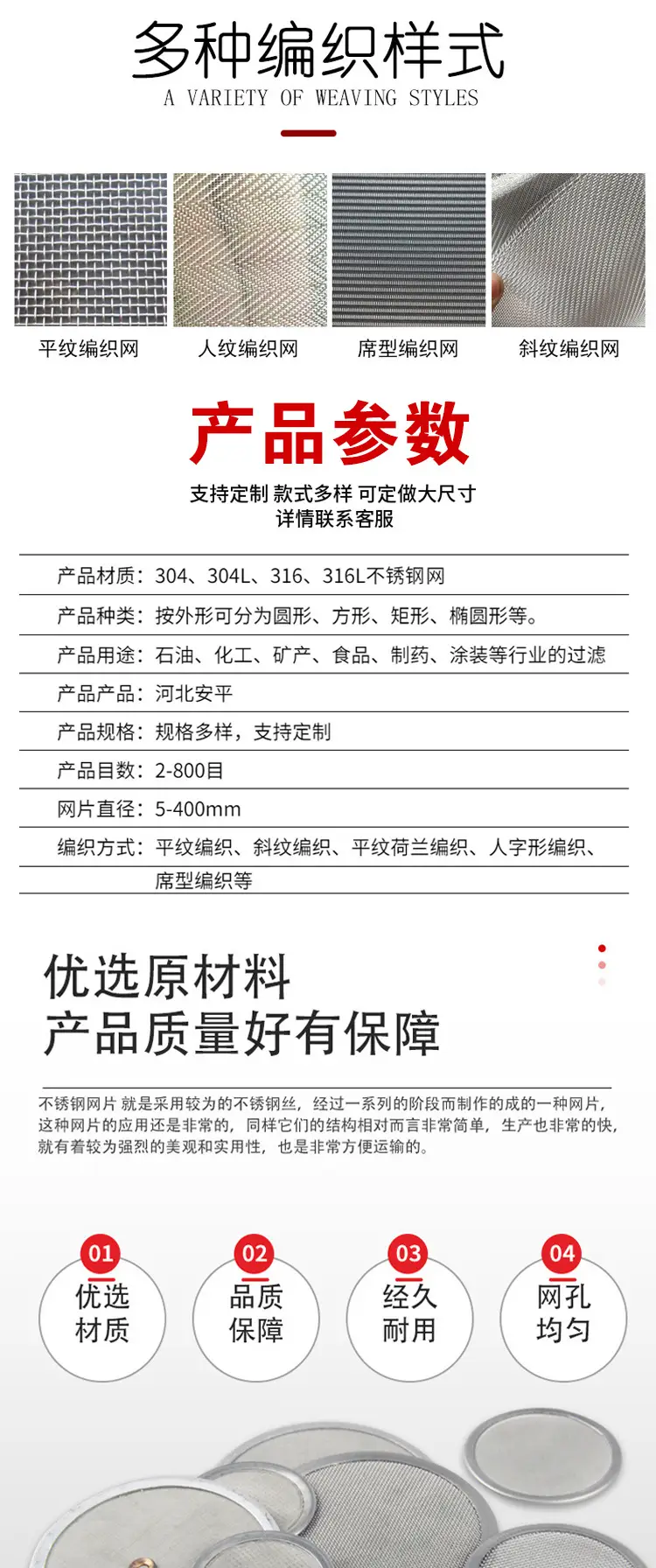 工业高密度筛网